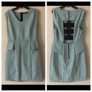 ⭐️ Cage Back Peplum Dress